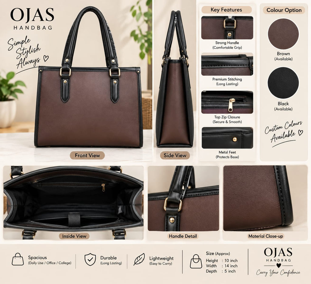 OJAS ROSE TAUPE HANDBAG